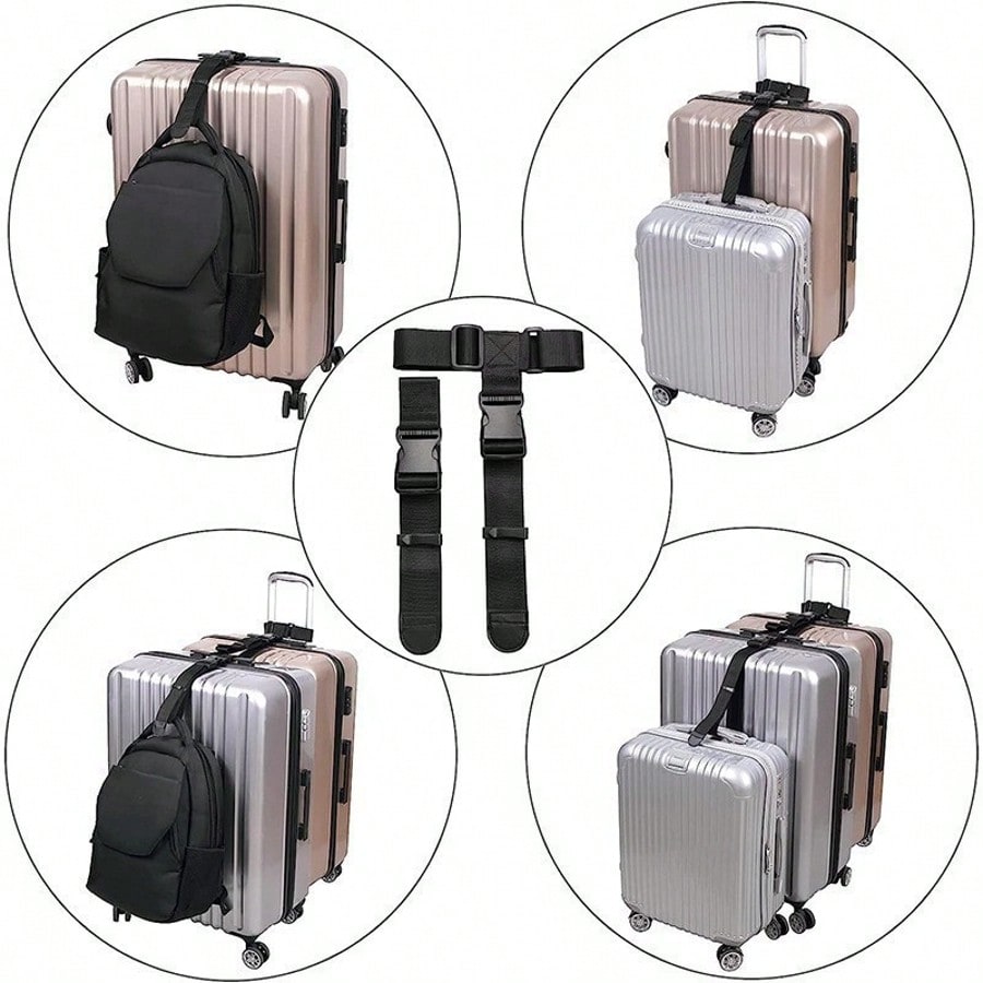 Luggage Strap Belt - 400cm/157.48in Heavy Duty Luggage Straps Adjustable