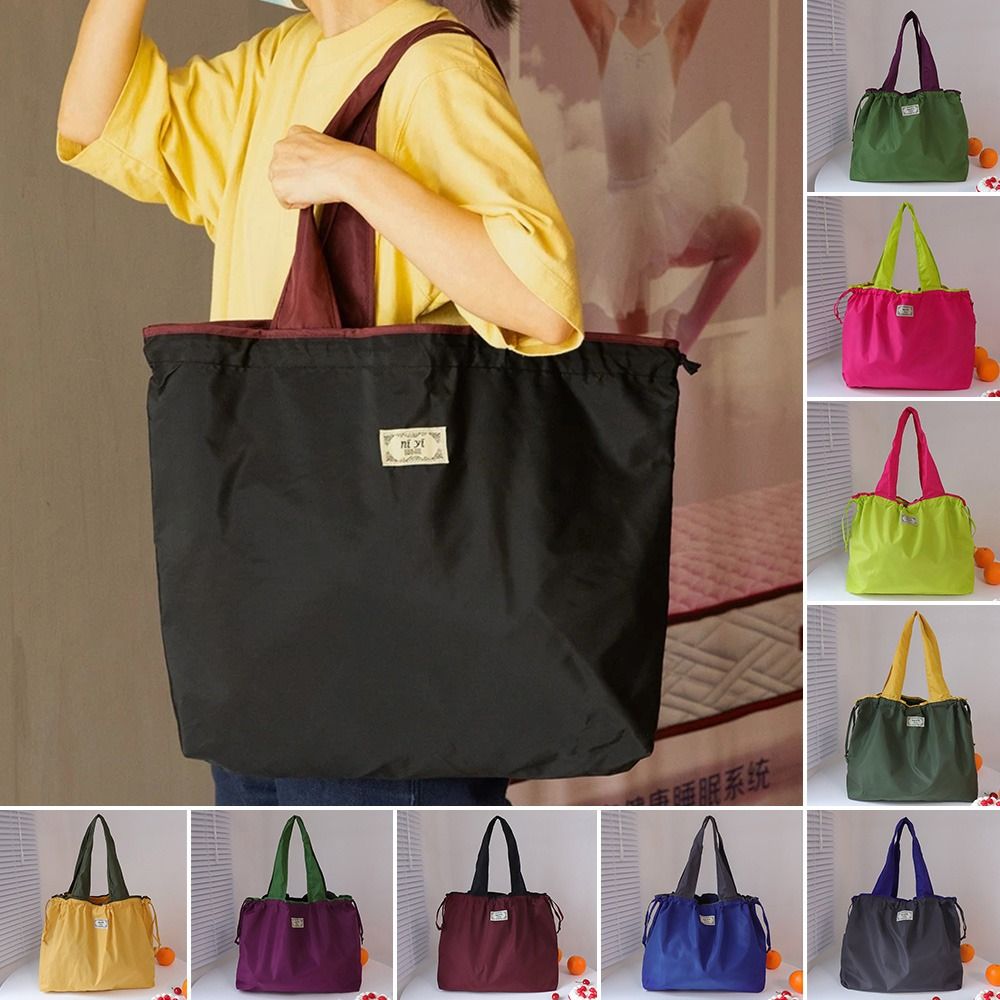 Reusable Zip Bag - Drawstring Eco-Friendly Fashion Supermarket Shopping Bag