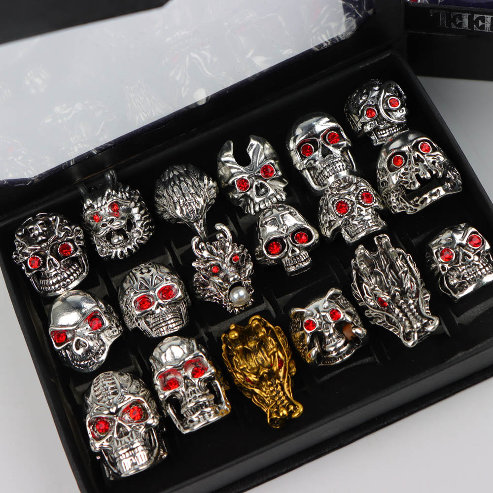 10Pcs/Lot Retro Punk Style Red - Travel Accessories Gifts For Men review and price
