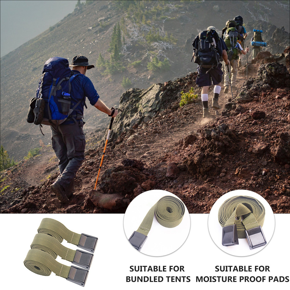 3pcs Military Green 25mmx2.1m  - Luggage Strap Belt review and price