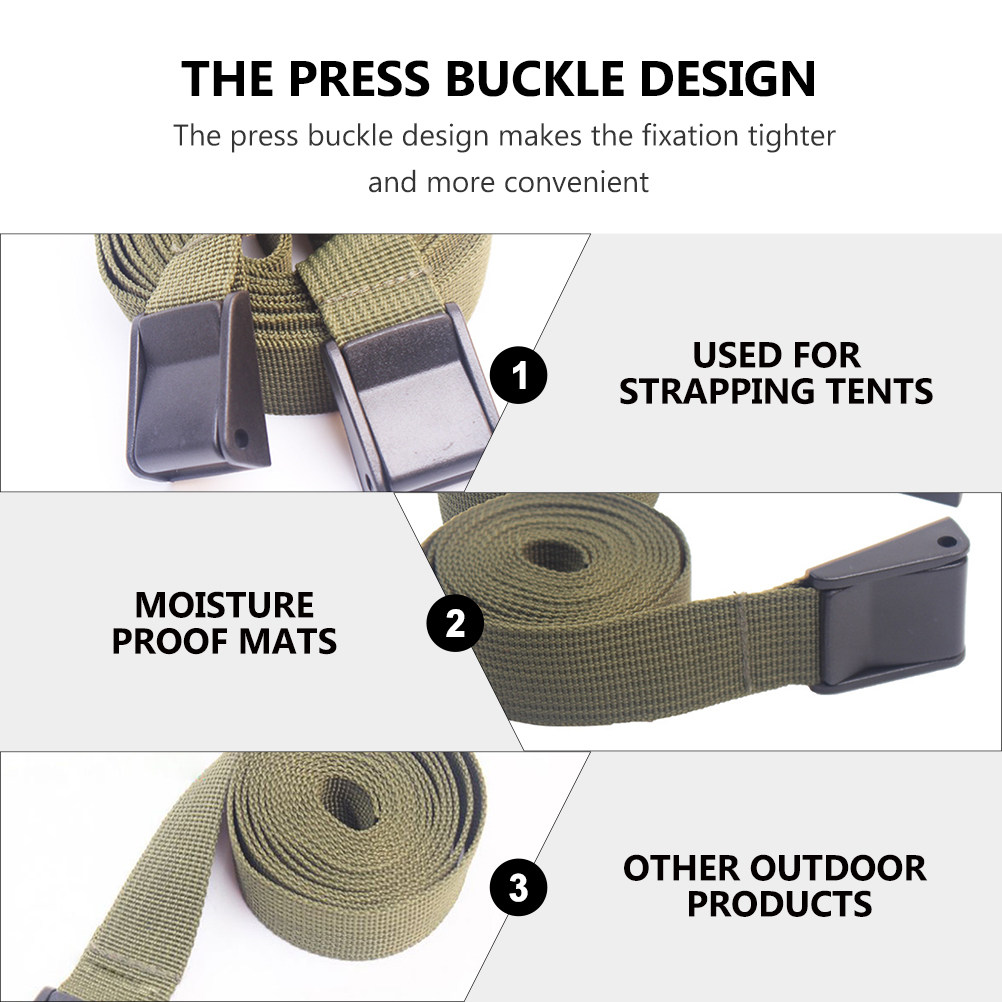 3pcs Military Green 25mmx2.1m  - Luggage Strap Belt review and price
