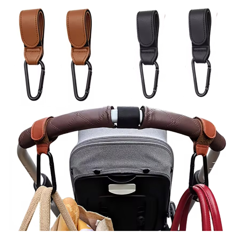 Baby Stroller Hook Fashion PU  - Travel Accessories For 3 Year Old review and price