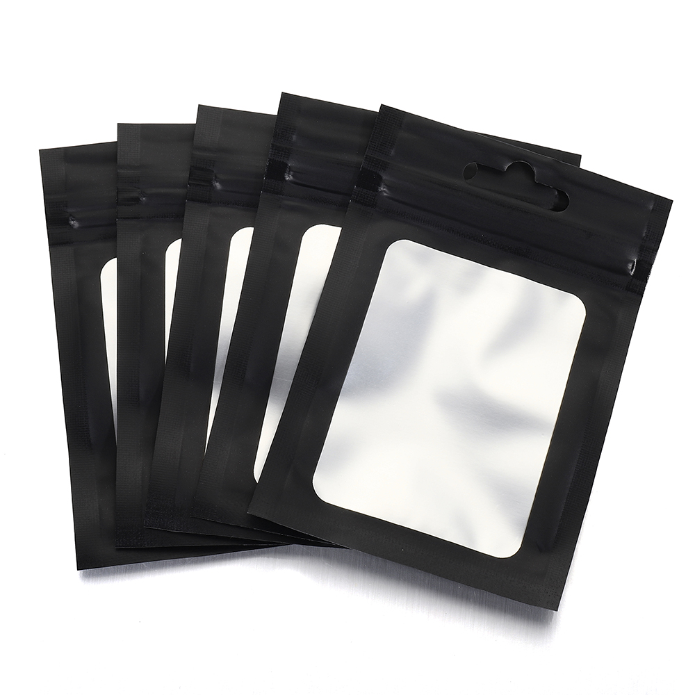 50pcs Black Foil Pouch Reusabl - Reusable Zip Bag review and price