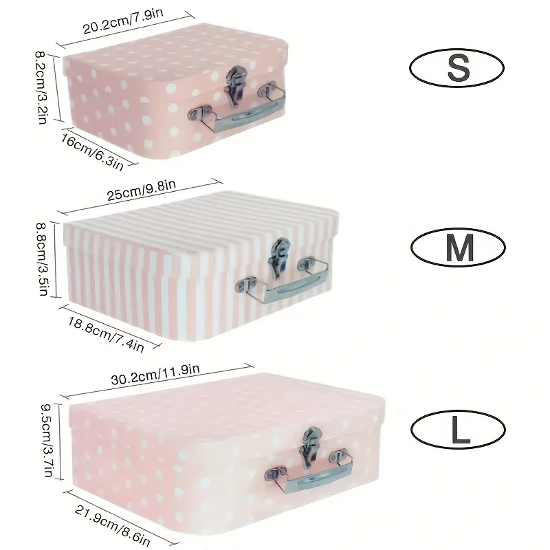 3pcs Vintage Style Cardboard B - Travel Accessories Gift Set review and price