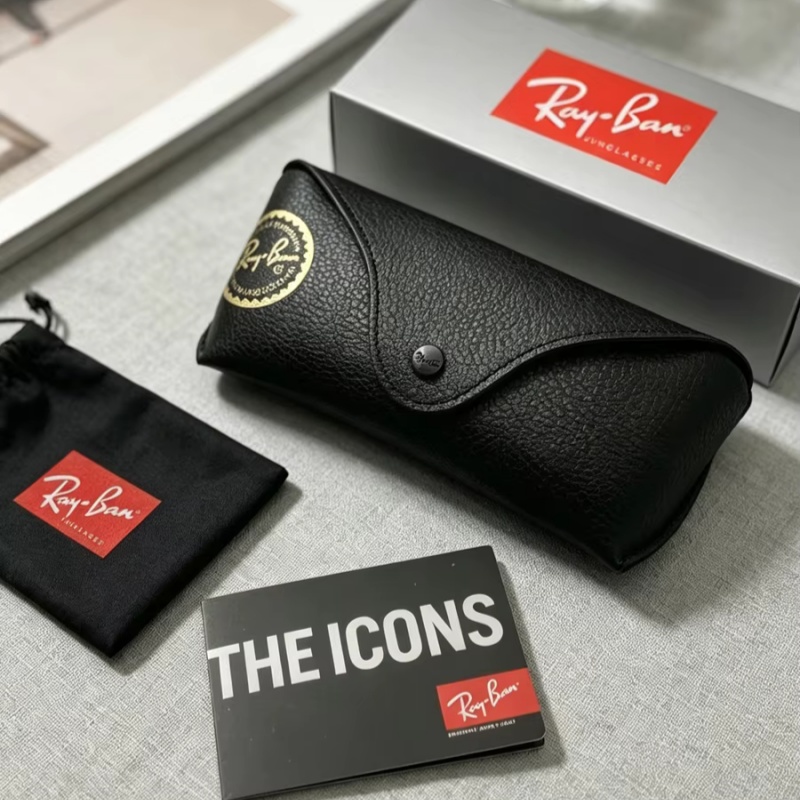 Ray-Ban Leather Sunglasses Cas - Travel Accessories Gifts For Men review and price