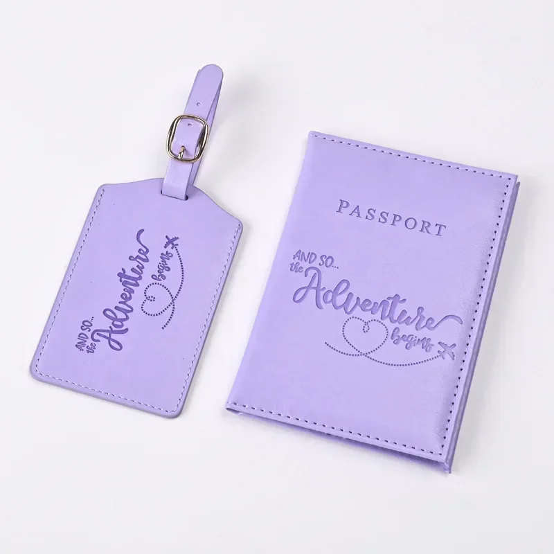 New Purple PU Leather Passport - Travel Accessories Gift Set review and price