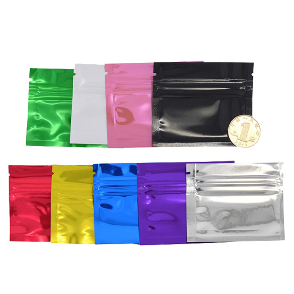 100Pcs Colorful Glossy Aluminu - Reusable Zip Bag review and price