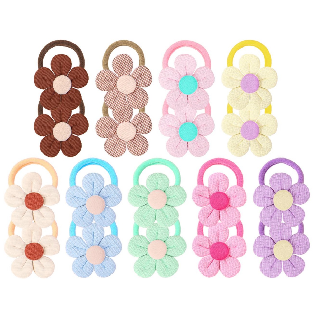 18pcs Sunflower Hair Ties Kids - Travel Accessories For Kids review and price