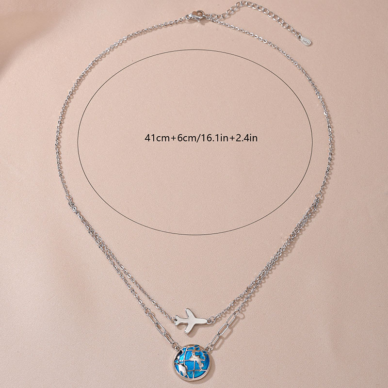 Fashion Double Chain Globe Air - Travel Accessories Gifts For Men review and price