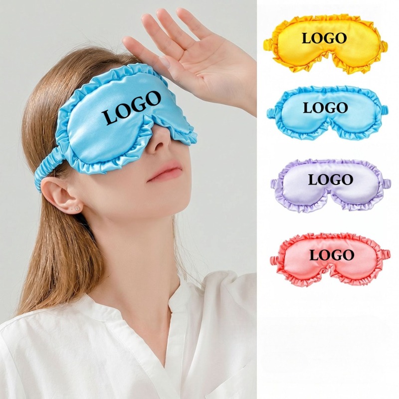 3PCS Custom Logo Silk Ruffle S - Eye Mask Sleep Travel review and price