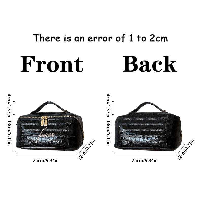 Embroidered Croc Makeup Bag Pe - Travel Accessories Gifts For Her review and price